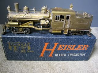 Ho Scale Brass Heisler Pfm United With Box And Foam Motor Not Wired