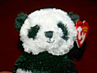 Nwt Ty Beanie Babies - 5 " Inch Black And White Panda - Wonton Plush Bear 2007