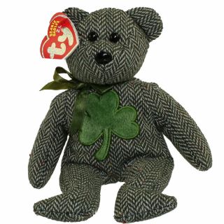 Ty Beanie Baby 2.  0 - Mclucky The Irish Bear (internet Exclusive) (8 Inch) - Mwmt