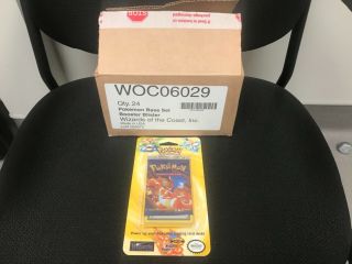Pokémon Base Set Booster Blister Box (24 Packs Opened And Searched) Woc
