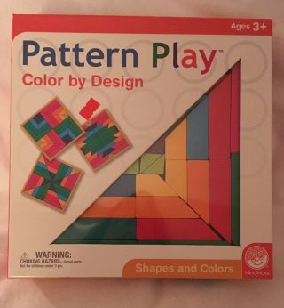 Mindware Pattern Play Color By Design Matching/fine Motor Skill/problem Solving