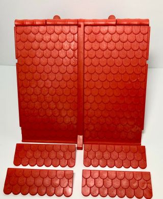 Playmobil Vintage Medieval Knights 3450 King ' s Large Castle Red Roof Section 2