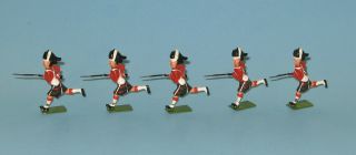 54mm Britains Metal Toy Soldiers - - Seaforth Highlanders,  Charging