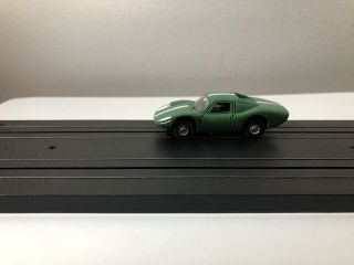 Vintage Aurora Thunderjet Olive Green Porsche 904 906 HO Slot Car 1960 ' s 4