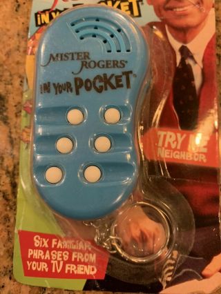 NOP Mister Rogers In Your Pocket Electronic Phrases Collectible Talking Keychain 4