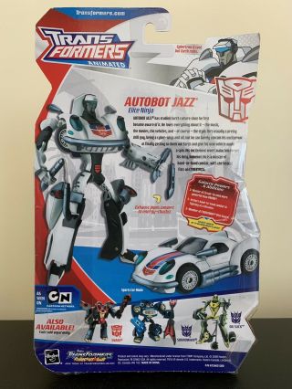 Transformers Animated Autobot Jazz Deluxe Class NOSC 3