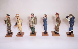 6 x DEL PRADO Die Cast Metal SOLDIERS FIGURES - UK & CANADA Military WWII & Post 4