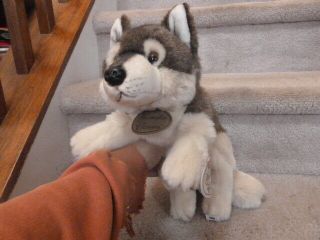 Adorable Russ Yomiko Classics Plush Wolf Husky Stuffed Animal 19 "