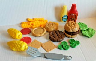 Llittle Tikes Hamburgers & Corn Pretend Play Plastic Food Set For Child Kitchens