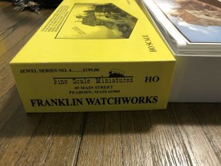 Fine Scale Miniatures Ho Scale Model Train Building Kit Franklin Watchworks 4 3