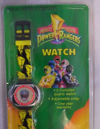 Mighty - Morphin - Power - Rangers - Watch - blue - Ranger - Vintage - 1993 3