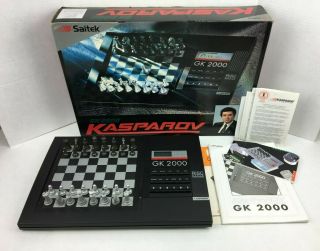 Vtg Saitek Kasparov Gk 2000 Advanced Electronis Chess Computer W Risc Processor