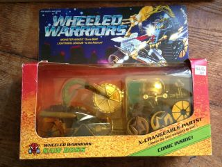 1984 Mattel Wheeled Warriors Saw Boss Monster Minds With Comic Nos