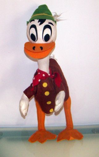 Donald Duck Vintage 70s,  Cloth Lenci 21.  26 "