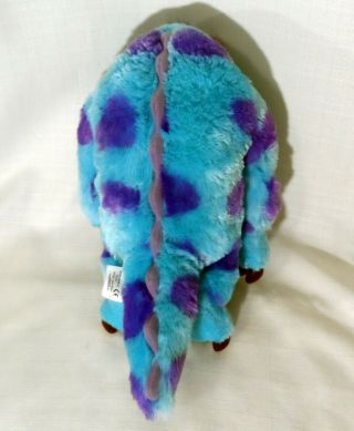 Disney Pixar Monsters Inc Sully Sulley Blue Purple Stuffed Animal Plush 16 