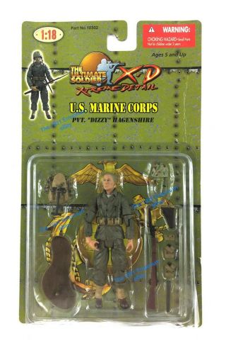 1:18 21st Century Toys Ultimate Soldier Wwii Us Marine Corps Figure - Pvt.  Dizzy