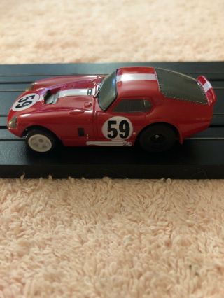 Daytona Cobra Shelby Coupe Red 59 Slot Car 2