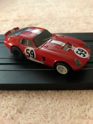 Daytona Cobra Shelby Coupe Red 59 Slot Car 5