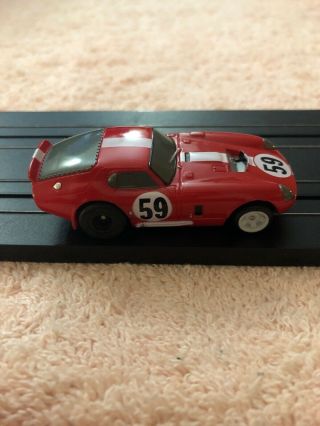 Daytona Cobra Shelby Coupe Red 59 Slot Car 6