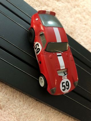 Daytona Cobra Shelby Coupe Red 59 Slot Car 7