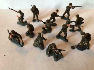 Marx Miniature 1 - Inch American Soldiers Vintage Battleground Playset 1960s