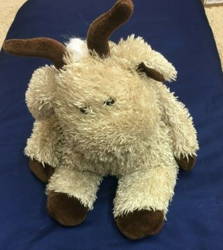 16 " Jellycat Plush Billy Goat Stuffed Animal Toy Brown Horns Beanie Bottom Cwc