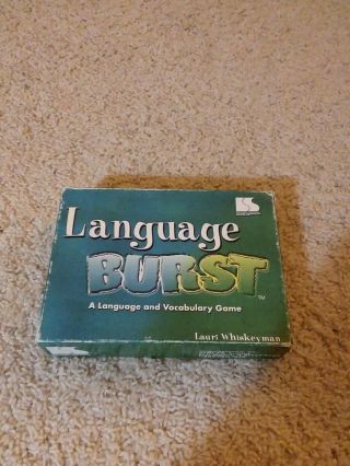 Language Burst Speech Therapy Language & Voabulary Game By Lingui Systems