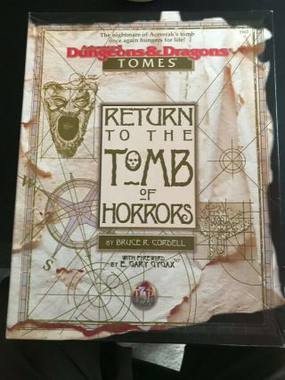 Return To The Tomb Of Horrors Box Set Dungeons & Dragons Ad&d