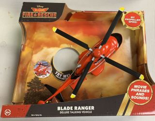 Disney Planes Fire & Rescue 10 " Jumbo Blade Ranger Vehicle Talks And Blades Spin