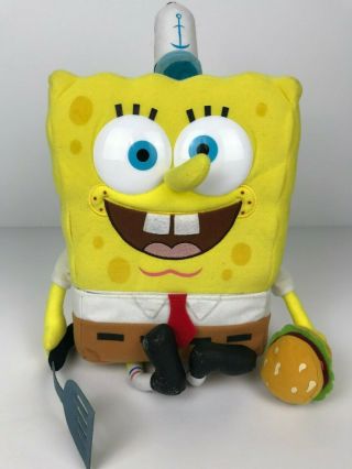 Spongebob Squarepants 14 " Plush With Removable Pants,  Spatula,  Krabby Patty 2000