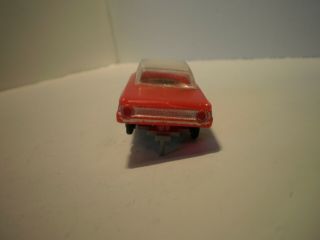 HO slot car Atlas RED Ford Galaxy White Top All Complete 4