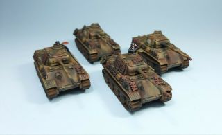 Flames Of War Painted German Panther G Tank Platoon