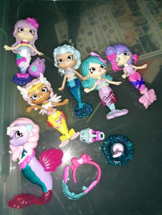 Shopkins Happy Places Mermaid Tails Lotcomplete With All Accessories