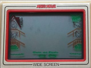 Game & Watch MICKEY MOUSE wide screen 1981 Nintendo game device MC - 25 2