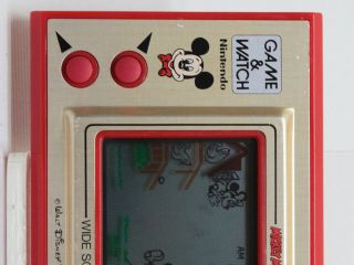 Game & Watch MICKEY MOUSE wide screen 1981 Nintendo game device MC - 25 3