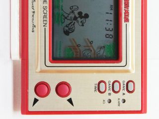 Game & Watch MICKEY MOUSE wide screen 1981 Nintendo game device MC - 25 4