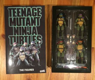 Neca 1990 Movie Teenage Mutant Ninja Turtles 2018 Sdcc Exclusive Figure Box Set