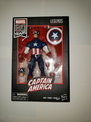 Marvel Legends 80th Anniversary Captain America Walmart Exclusive Misb In Hand