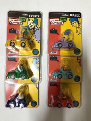 The Simpsons Bumper Cars Set Of 6 From 2007