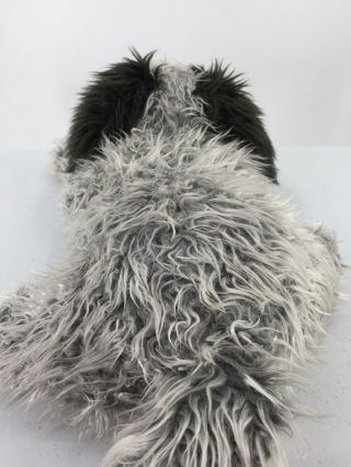 Folktails Shaggy Dog Plush Large Full Body Hand Puppet Folkmanis Grey 16 