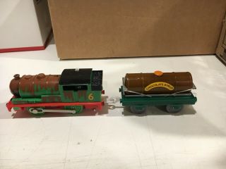 Thomas & Friends Trackmaster Motorized Percy Covered w/ Chocolate & Syrup Tanker 2