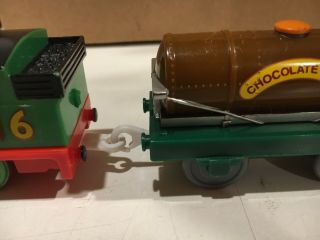 Thomas & Friends Trackmaster Motorized Percy Covered w/ Chocolate & Syrup Tanker 3