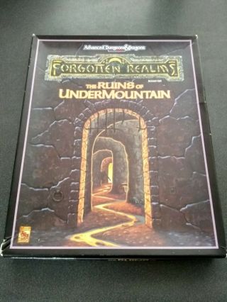 Advanced Dungeons And Dragons Forgotten Realms The Ruins Of Undermountain