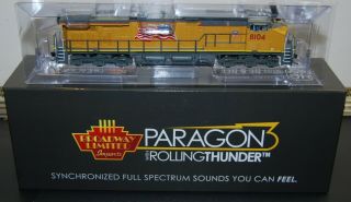 Broadway Limited 2821 Ge Es44ac Up - Union Pacific 8104 W/sound Dcc & Smoke Ho
