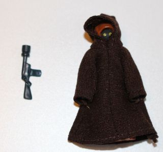 Vintage 1977 Star Wars Jawa Action Figure With Cape & Blaster Complete Hong Kong