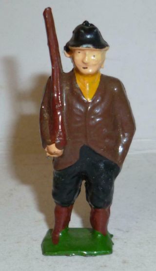 Pixyland Kew Vintage Lead Rare Squire With Shotgun - 1920/30 
