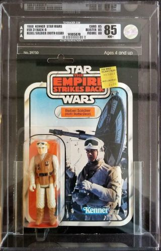 1980 Kenner Star Wars Rebel Soldier Hoth Gear Afa 85 31 Back B Empire Esb