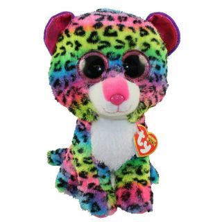 Dotty Cat Ty Beanie Boos Plush Stuffed Animal 13 " Medium With Tags