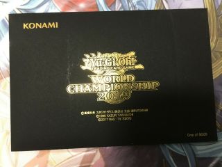 Yugioh X1 World Championship 2019 Celebration Promo Envelope
