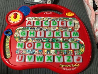 Kids Vtech Touch And Discover Alphabet Town - 8 Different Educational Activities